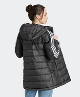 Adidas Women's Essentials 3-Stripes Light Down Hooded Jacket