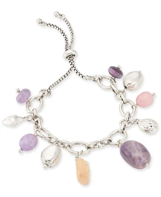 Style & Co Beaded Slider Charm Bracelet, Created for Macy's