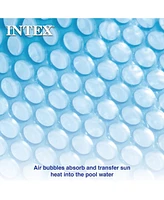 Intex 15 Foot Round Easy Set Vinyl Solar Cover for Swimming Pools, Blue | 29023E