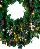 National Tree Company Crestwood Gold Spruce Wreath, 24 Inches