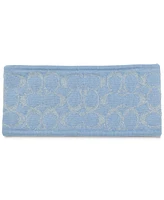 Coach Women's Signature C Metallic Headband & Touch Tip Gloves Boxed Gift Set