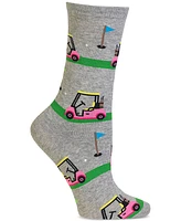 Hot Sox Women's Golf Carts Crew Socks