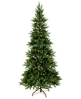 National Tree Company Festive Fern Hinged Tree, 7.5 feet.