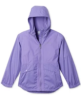 Columbia Big Girls Rainy Trails Ii Fleece-Lined Hooded Rain Jacket