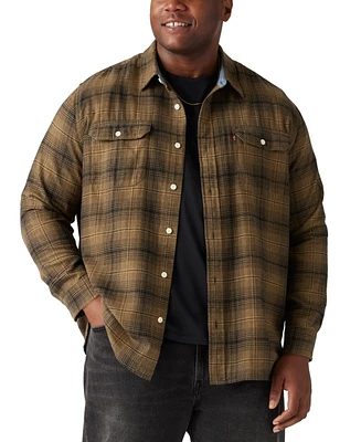 Levi's Men's Big Classic Plaid Worker Shirt