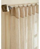 Ihi Home Atlantic Linen Sheer Curtain Panel