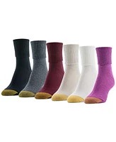 Gold Toe Women's 6-Pack Casual Turn Cuff Socks