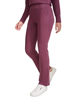 Calvin Klein Performance Women's Tech Waffle-Knit Flare-Leg Pants