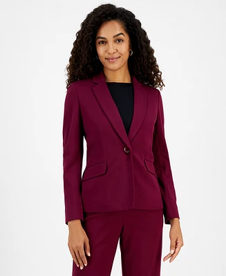 Kasper Women's Notch Lapel One Button Blazer