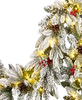 National Tree Company Snowberry Pine Garland, 9 Inches