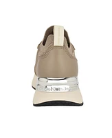 Calvin Klein Women's Vikas Almond Toe Casual Lace-Up Sneakers