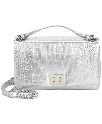 I.n.c. International Concepts Mini Ajae Metallic Croc Shoulder Bag, Created for Macy's