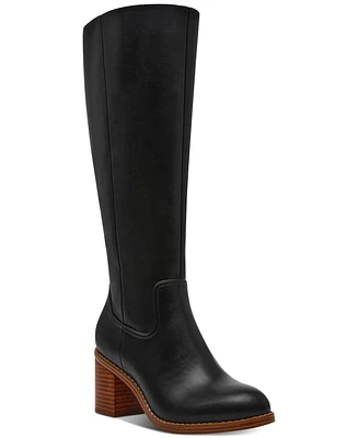 Dv Dolce Vita Women's Ullah Wide Calf Block Heel Dress Boots