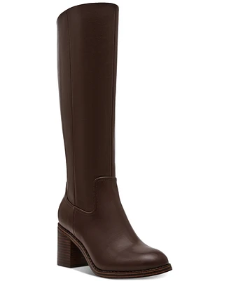 Dv Dolce Vita Women's Ullah Wide Calf Block Heel Dress Boots
