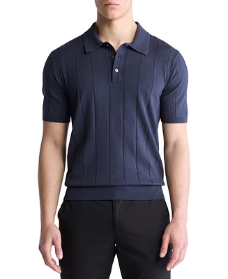 Calvin Klein Men's Classic-Fit Vertical Stitched Polo Shirt