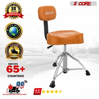 5 Core Drum Throne Padded Guitar Stool Height Adjustable Drummer Seat Music Chair for Adults And Kids Ds Ch Br Rest-lvr