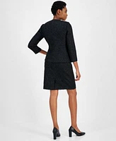 Anne Klein Womens Five Button Jacket Sheath Dress