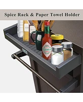Versatile Grill Cart Premium Metal, Ample Storage