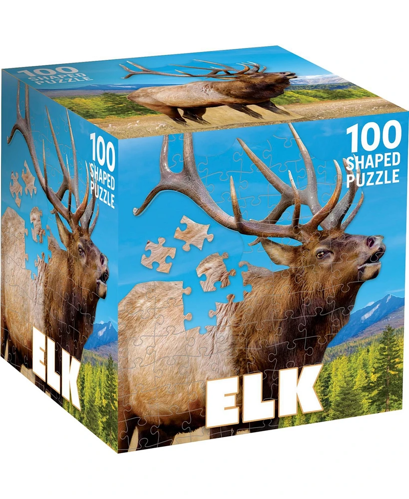 Masterpieces Elk 100 Piece Shaped Jigsaw Puzzle