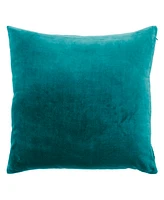 Ihi Home Solid Velvet Pillow Front and Back Velvet, 22"Sq