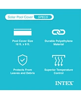 Intex Solar Pool Cover for 18' x 9' Rectangular Frame Swimming Pools, Cover Only