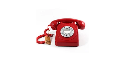 Gpo Retro GPO746PBRD 746 Desktop Push Button Telephone - Red