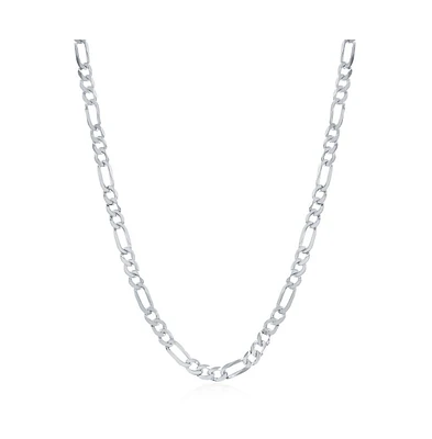 Simona Sterling Silver 4.2mm Figaro Chain