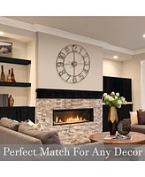 Sorbus 32 inch Large Wall Clock for Living Room Decor (White)
