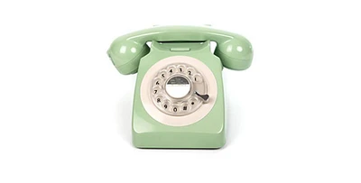 Gpo Retro GPO746RMT 746 Desktop Rotary Dial Telephone - Mint Green