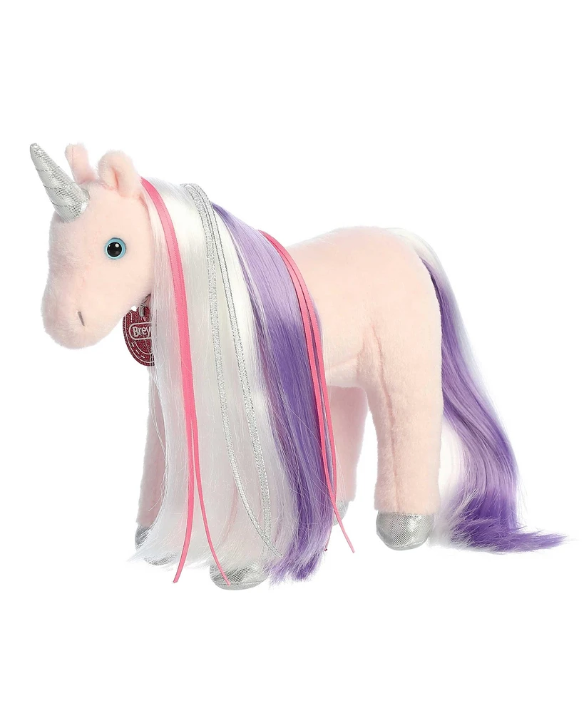 Aurora Medium Mane Event Starlight Unicorn Breyer Exquisite Plush Toy Pink 12"