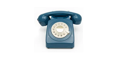 Gpo Retro GPO746WIVR 746 Desktop Rotary Dial Telephone - Azure Blue