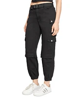 Madden Girl Juniors' Belted Cargo Jogger