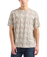 A|X Armani Exchange Men's Short Sleeve Crewneck 3D Graphic T-Shirt