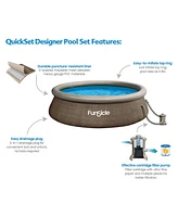 Funsicle 12' x 36" QuickSet Ring Top Above Ground Swimming Pool