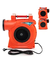 Costway 3 Hp/2200W Air Blower Commercial Inflatable Bounce House Blower for Water Slide