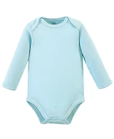 Touched by Nature Baby Girls Organic Cotton Long-Sleeve Bodysuits 5pk, Rosebud, 18-24 Months