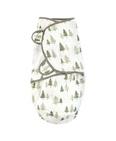 Hudson Baby Baby Boys Quilted Cotton Swaddle Wrap 3pk, Forest Animals, 0-3 Months