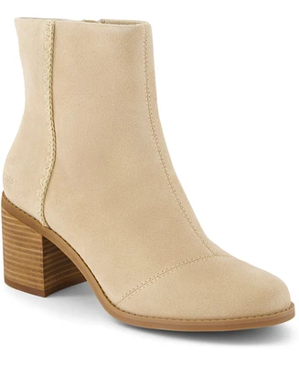 Toms Women's Evelyn Stacked Block Heel Booties