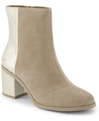 Toms Women's Evelyn Stacked Block Heel Booties