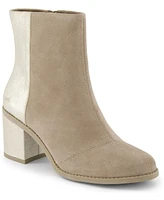 Toms Women's Evelyn Stacked Block Heel Booties