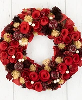 Northlight Wooden Artificial Christmas Wreath - 13-Inch