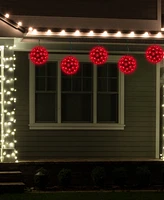 Northlight Led Starlight Sphere Hanging - 6-Inch - Red Lights