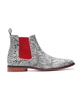 Carlos by Santana Men's Mantra Snake Print Chelsea Boots