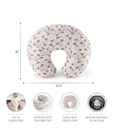 The Peanutshell Nursing Pillow for Breastfeeding, Breast Feeding Pillows for Babies, New Baby Essentials, Magnolia