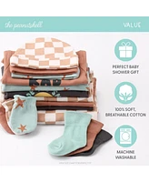 The Peanutshell Baby Boys Baby Layette Gift Set for Baby Boys, Skater Boy, 16 Essential Pieces, 0-3 Months