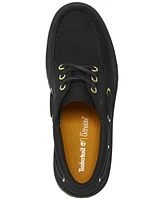 Timberland Women's Stone Street 3-Eye Premium Leather Platform Boat Shoes from Finish Line