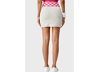 Bellemere New York Women's Checkered High-Waisted A- Skirt