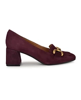 Nine West Women's Veepe Bit Block Heel Loafers