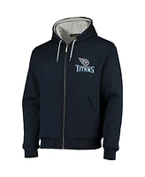 Dunbrooke Men's Navy Tennessee Titans Craftsman Thermal-Lined Full-Zip Hoodie