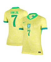 Nike Women's Vini Jr. Yellow Brazil National Team 2024 Home Replica Jersey